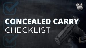 Concealed Carry Checklist